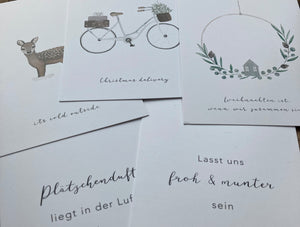 Postkartenset Weihnachten