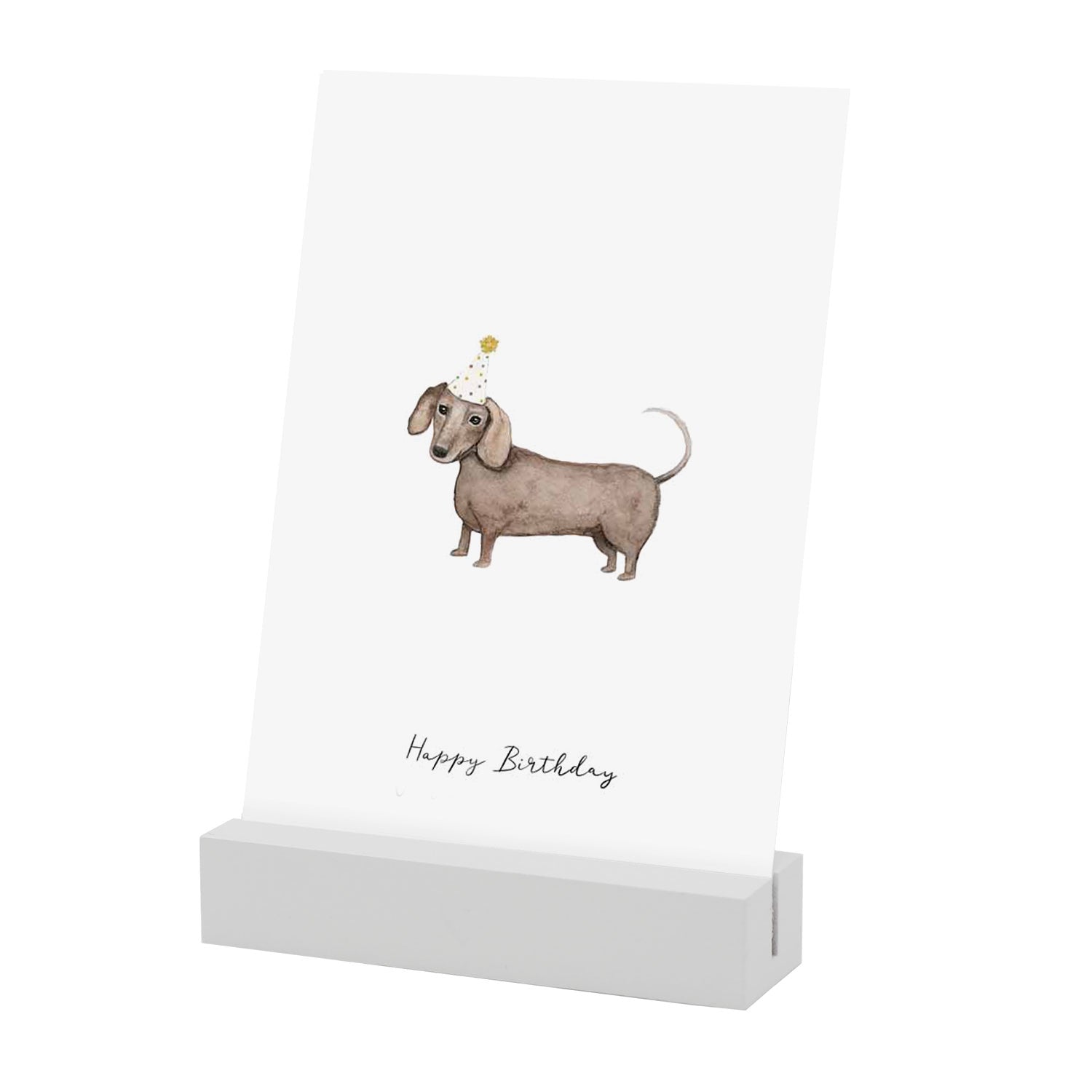 2er Set Postkartenständer weiß