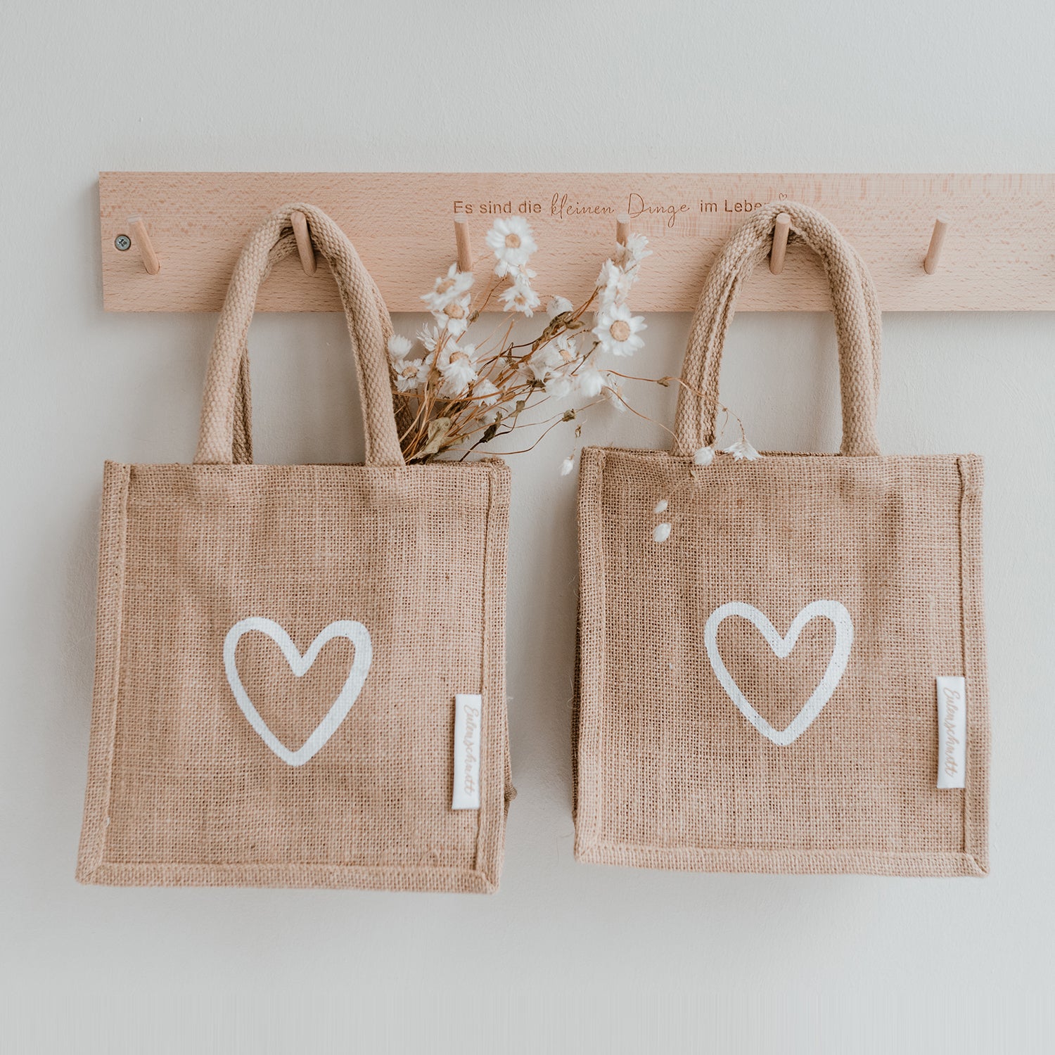 Mini Juteshopper Herz