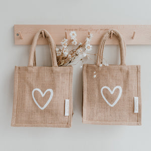 Mini Juteshopper Herz